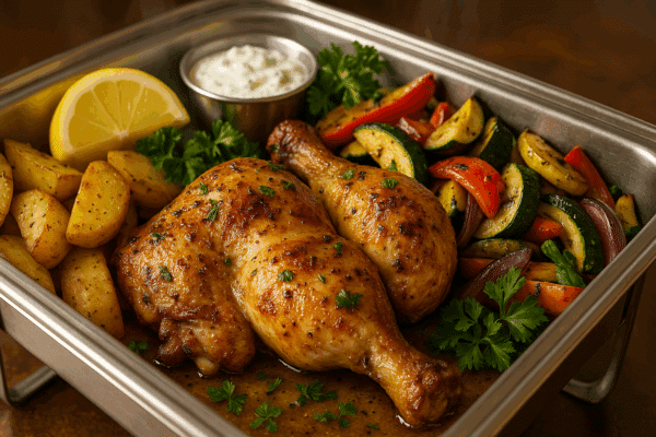 Roasted Greek Chicken Package - Catering Made
