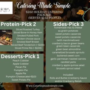 Holiday Catering Thanksgiving